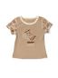 Preview: Baumwolljersey Lazy Jungle Faultier Panel ca. 50 cm Camel by Mrs. Mint Design von Swafing